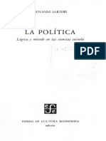 Sartori Giovanni - La Politica Como Ciencia - La Politica