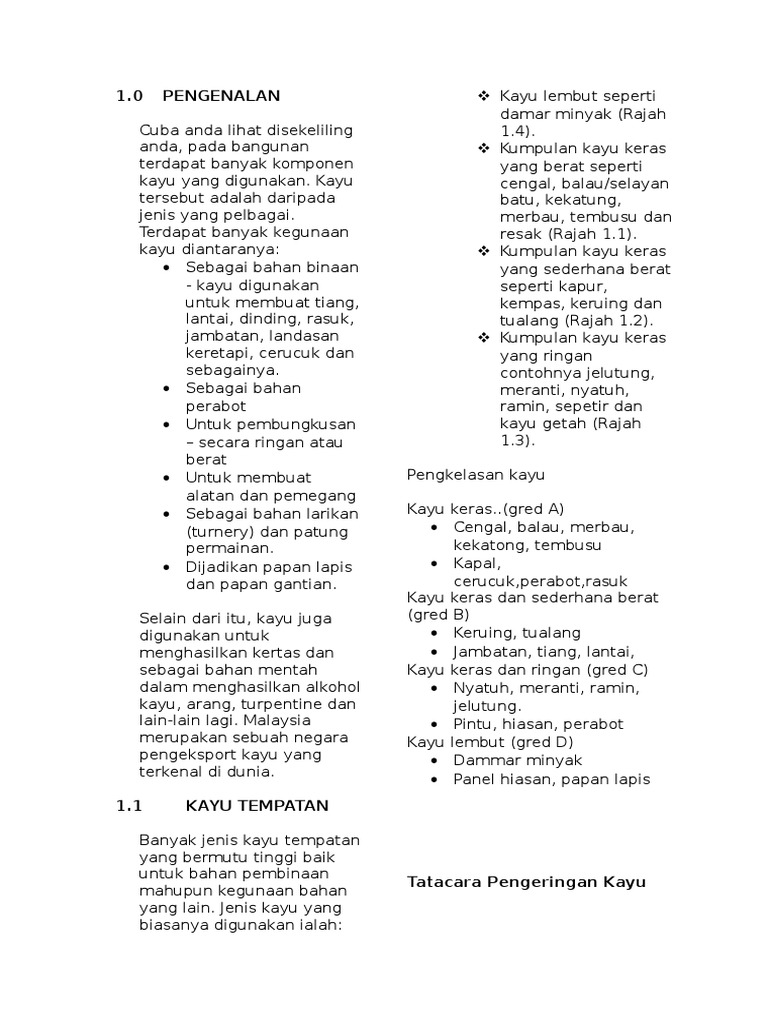 Nota Kayu | PDF