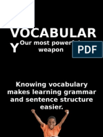 Vocabulary Our Most Powerful Weapon