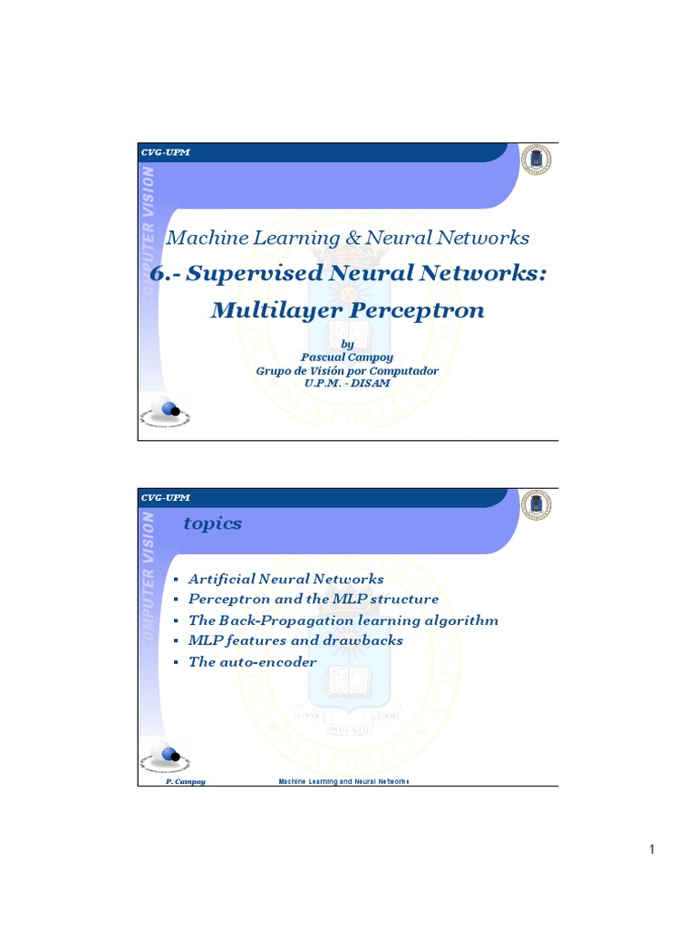 MLP in Machine Learning Overview | PDF | Artificial Neural Network ...
