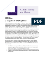 January 2015 CCUSA Catholic Identity and Mission Network newsletter
