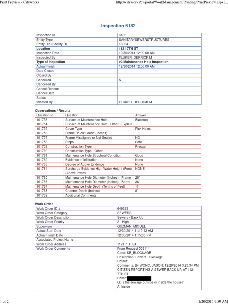 PRR 7592 Inspection Report Redacted PDF | PDF | Business | Computers