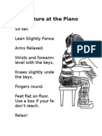 Posture at The Piano