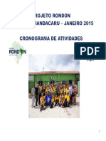 Cronograma Da Semana - Projeto Rondon