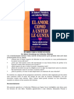 El Amor Como A Usted Le Gusta - R. Stenberg