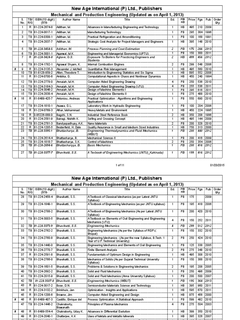 NEW AGE_Mechanical Engineering Catalogue 2013 Solid Engineering