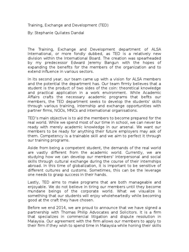 TED Article Internship Public Sphere