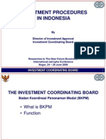 Investment Procedure in Indonesia