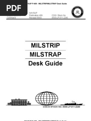 Navsup P 409 Milstrip Milstrap Desk Guide Receipt Logistics
