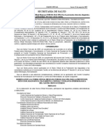 Modificación A La NOM-014-SSA2-1994, para La Prevención, Detección, Diagnóstico, Tratamiento, Control y Vigilancia Epidemiológica Del Cáncer Cérvico Uterino