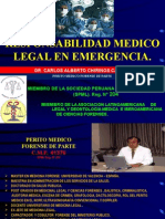 3. Responsabilidad Médico Legal en Emergencias - Dr. Carlos Chirinos Castro