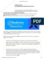 Configuración Básica de Arch Linux