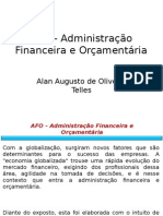 AFO Administração Financeira e Orçamentária - Allan Telles