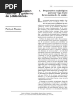 Ciudad, Cuestion Criminal y Gobierno de Poblaciones - Pablo de Marinis