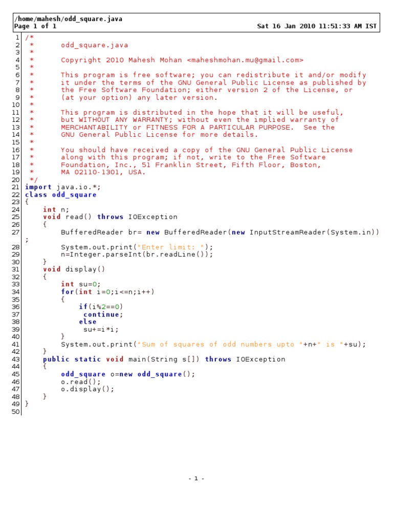 Odd Square | PDF | Computers