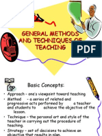 General Methods and Techniques of Teaching