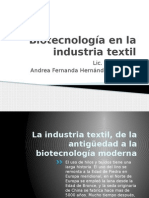 Biotecnología en La Industria Textil