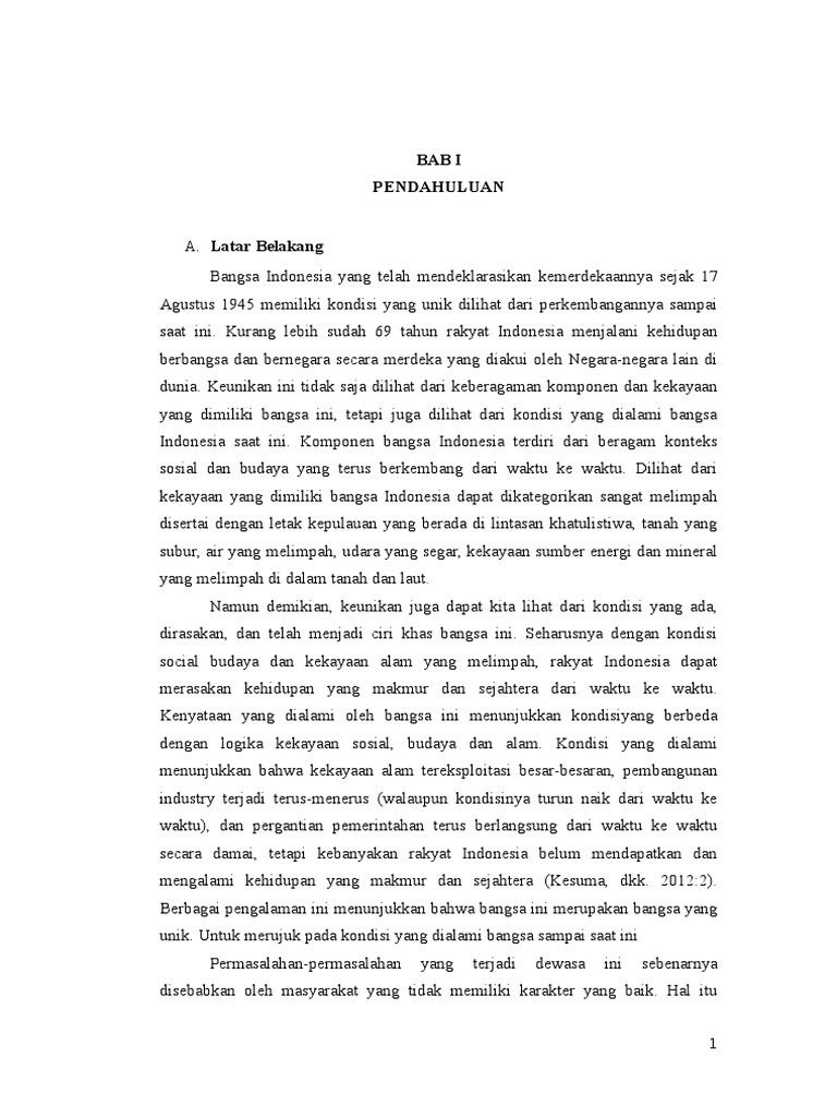 Peran Psikologi Pendidikan Dalam Membangun Krakter Bangsa Peran Psikologi Pendidikan Dalam Membangun Krakter Bangsa