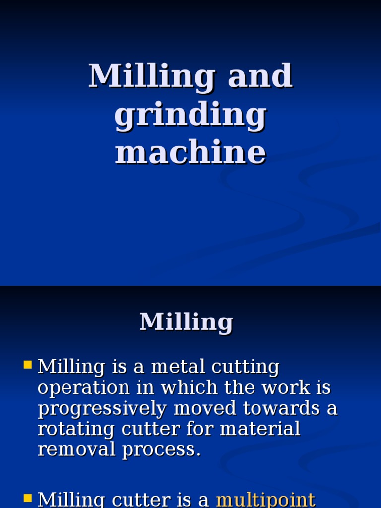 Milling Machine PDF Machining Machines