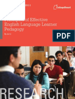 Effective English Language Learner Pedagogy