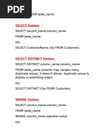 SQL Queries