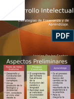 Estrategias de enseñanza y aprendizaje basadas en el desarrollo intelectual