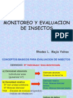 Monitoreo y Evaluacion de Insectos