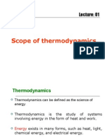 Scope of Thermodynamics