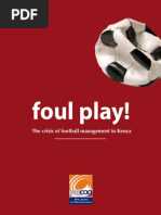 Foul Play! The Crisis of Football Management in Kenya