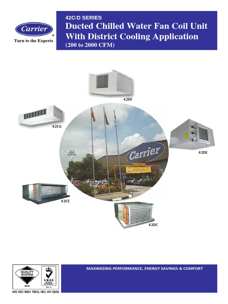 Carrier 42 Cet FCU Mechanical Fan Duct (Flow)