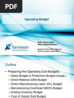 L3 - Operating Budget