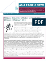 Asia Pacific News: PSI Joins Global Day of Action For The Right To Strike On 18 February 2015