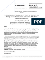 A Development of Training Model Based On Constructivism