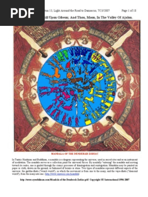 Mandala of the Denderah Zodiac