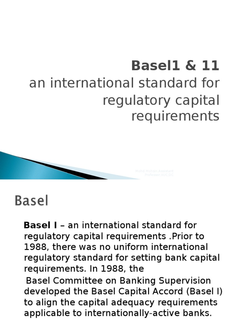 Basel 1 | PDF | Capital Requirement | Tier 1 Capital