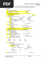 B737CL Limitations