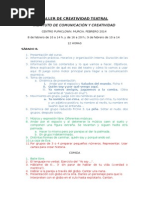 Taller de Creatividad Teatral. Febrero 2014