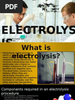 Electrolys IS: By: Dwayne Coelho and Beverly Britto