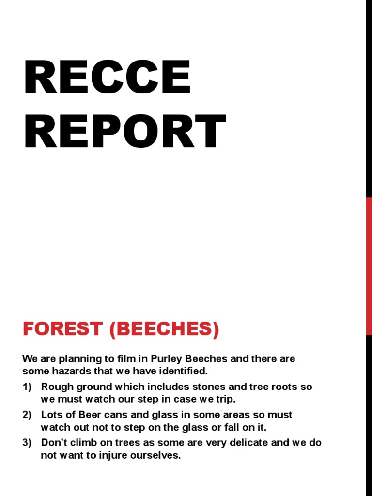 Recce Report | PDF | Art