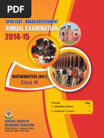 OTBA Class 9 Mathematics (English Version)