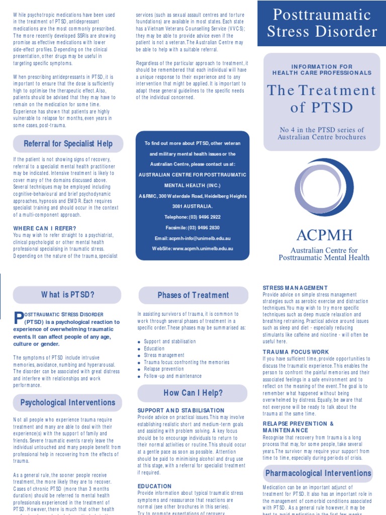PTSD Treatment | PDF | Psychological Trauma | Posttraumatic Stress Disorder