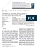 Toxicity of Tannary Eff 