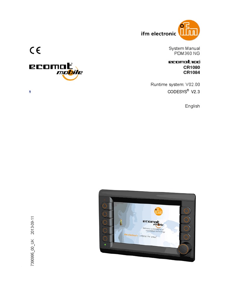 Ifm Ecomat | PDF | Electrical Connector | Input/Output