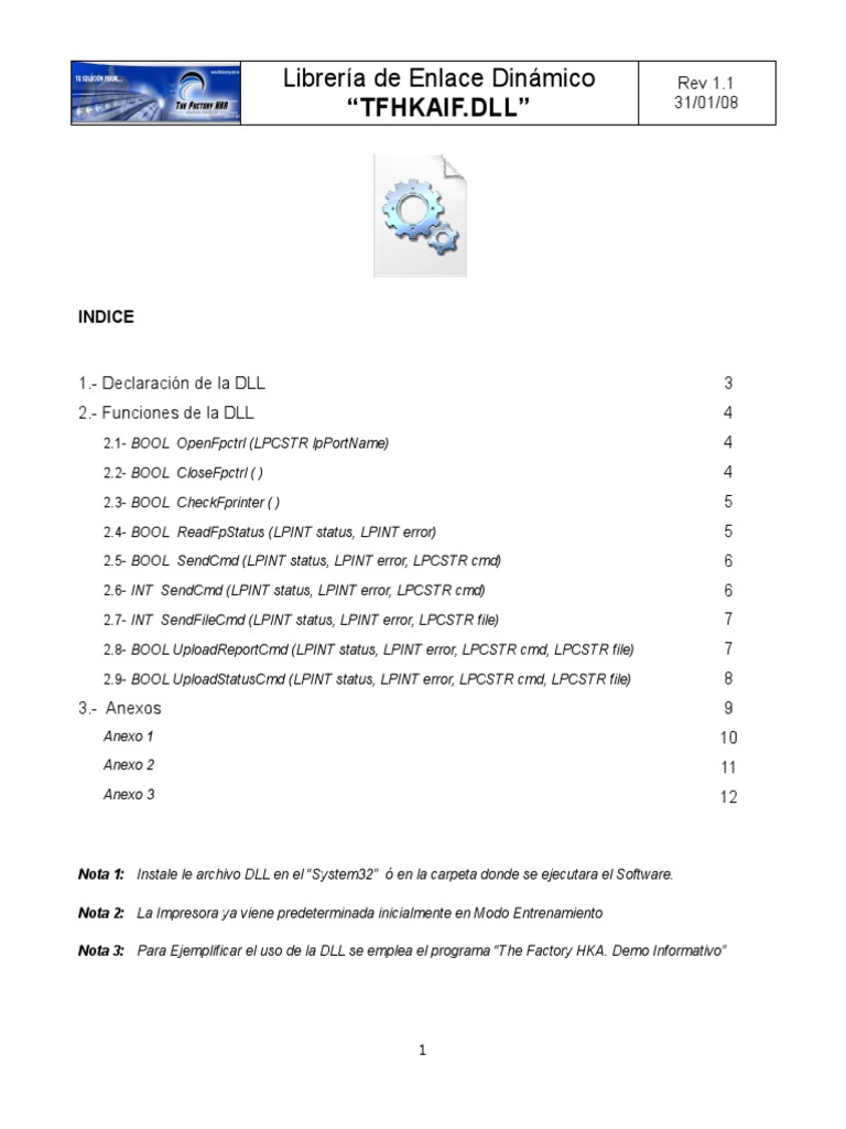 Manual de DLL HKA | PDF | Biblioteca (informática) | Almacenamiento de ...