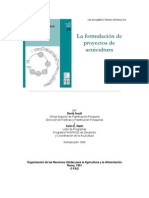 La Formulacion de Proyectos de Acuicultura