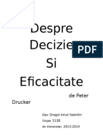 Despre Decizie Si Eficacitate