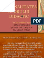 Personal It A Teac A Dru Lui Didactic