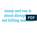 Bump and Run Disruption Philosopy Fundamentals Drills