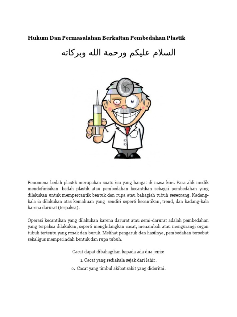Hukum Pembedahan Plastik Pdf