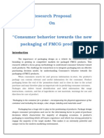 19476419 Consumer Behavior Towards Pakaging of FMCG Products